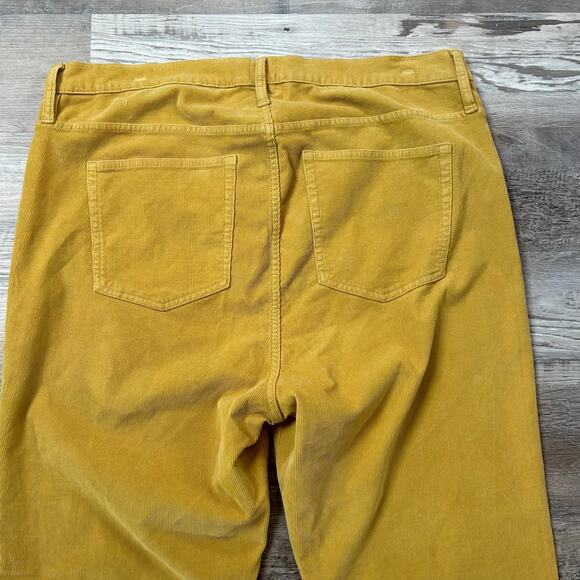 NWT J.Crew Vintage Slim Straight Corduroy Pants Mustard Yellow 35 - Picture 4 of 6